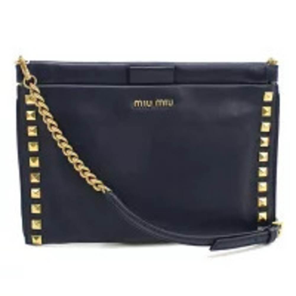 Miu Miu Chain Navy Blue